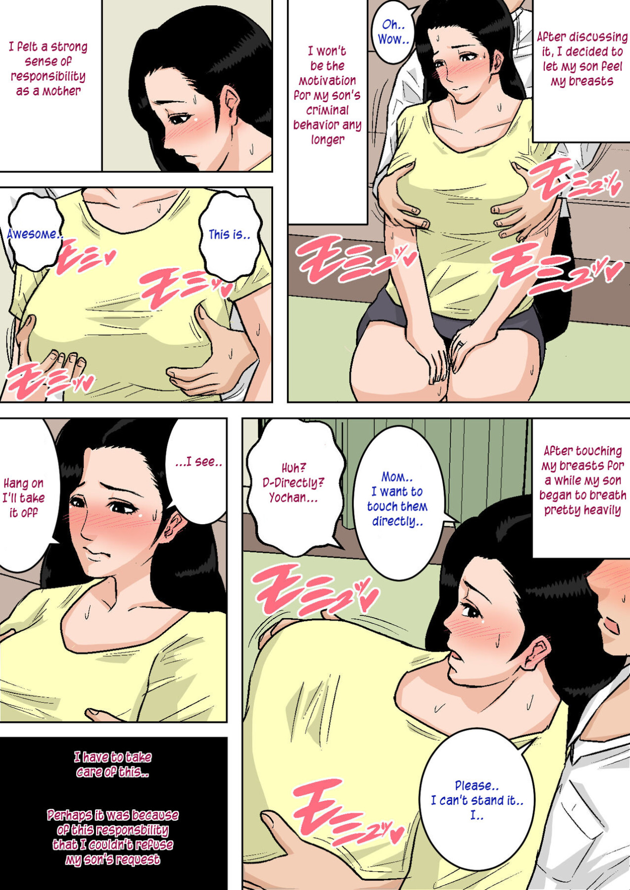 Hentai Manga Comic-Playing With Mom's Breasts All I Want!-Read-11